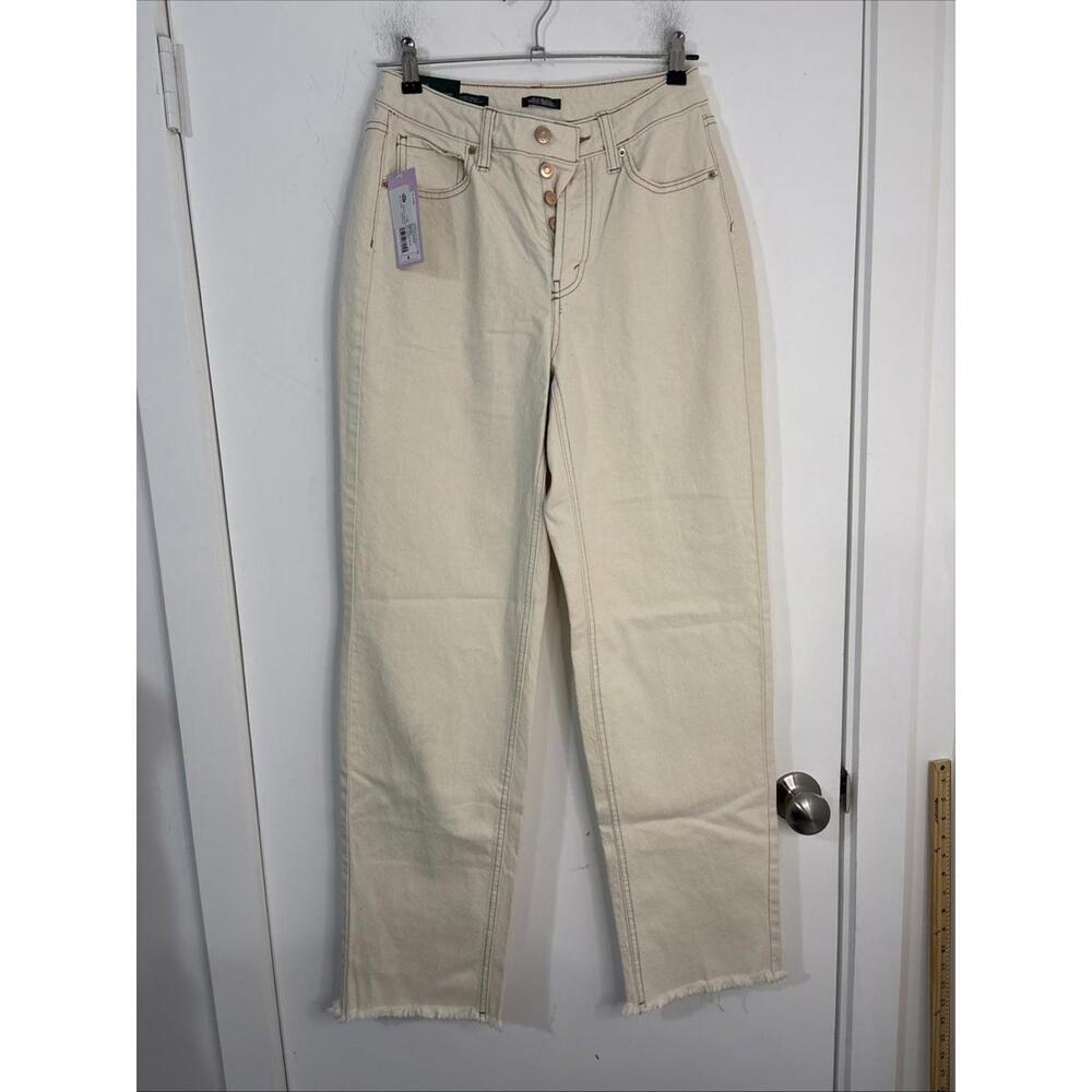 Ladies Sz 6 NWT BARREL STRAIGHT LEG BUTTON FLY JEANS‎ SZ 6